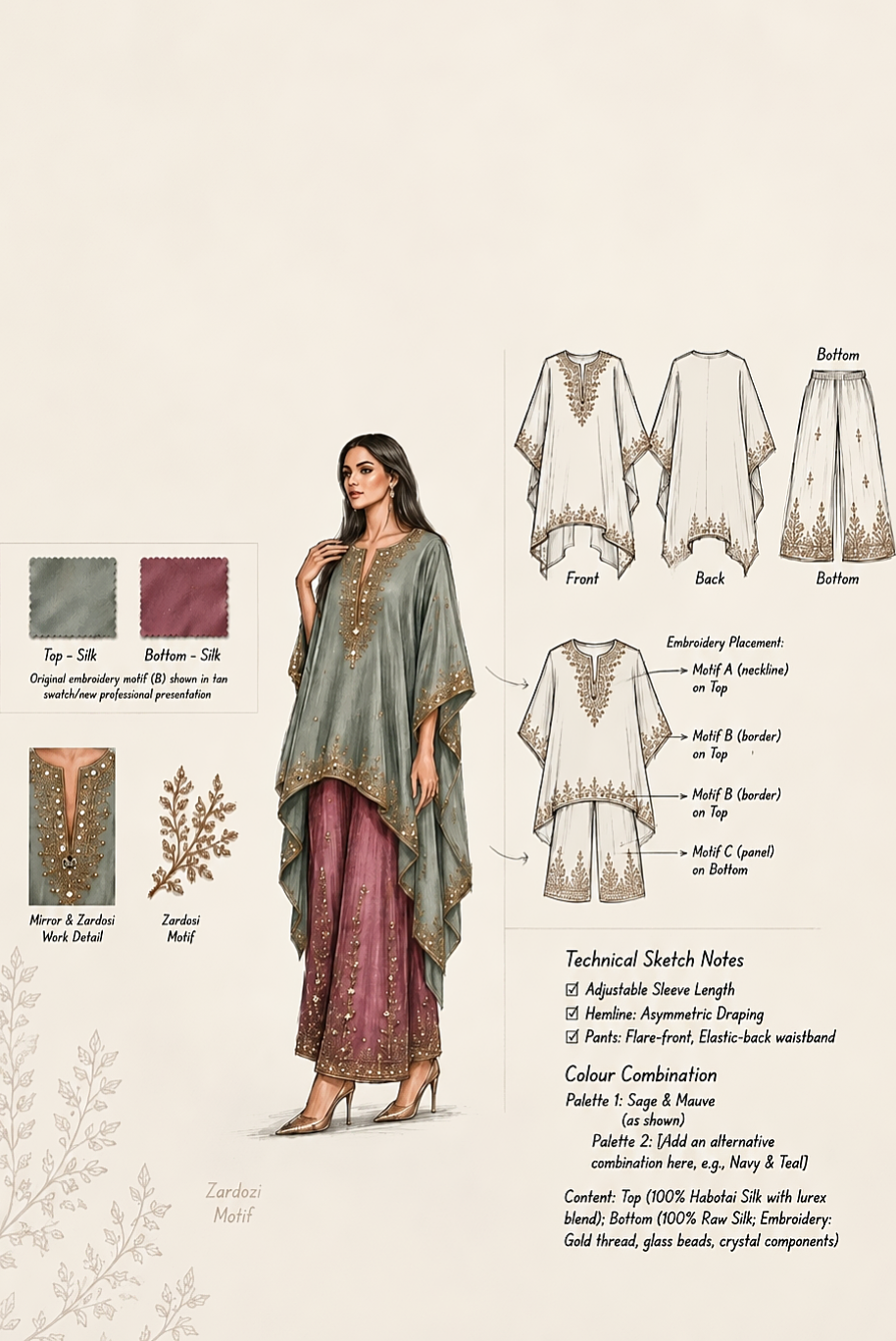 3 Piece Silk Suit